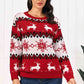 Christmas Reindeer Round Neck Sweater