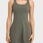 Women's Cressida Square Neck Sports Tank Dress with Full Coverage Bottoms