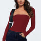 Beauteous Cutout Raglan Sleeve Bolero and Tube Top