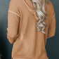 Dropped Shoulder Buttoned Hoodie