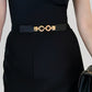 Black, Caramel, or White One Size PU Leather Belt