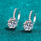 4 Carat Moissanite 925 Sterling Silver Earrings