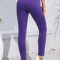 Chain Detail Slim Fit Cropped Pants