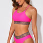 BEACHn'SUN Women's Leopard Contrast Bikini Set
