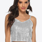 Women's Sequin Cropped Cami