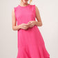 And The Why Washed Fringe Detail Tiered Dress