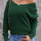 Woven Right Crisscross Back Waffle-Knit Sweater