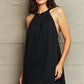 Spliced Lace Round Neck Sleeveless Dress