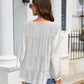 Swiss Dot Flounce Sleeve Blouse
