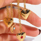 Zircon Heart Shape 14K Gold-Plated Pendant Necklace