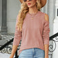 Round Neck Cold Shoulder T-Shirt