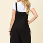 Double Take Full Size Texture Square Neck Romper