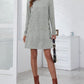 Women's Candida Decorative Button Round Neck Dress