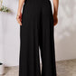 Double Take Full Size Smocked Wide Waistband Wide Leg Pants