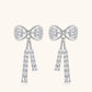 1.12 Carat Moissanite 925 Sterling Silver Bow Earrings