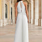 Cutout Tied Pleated Sleeveless Jumpsuit