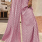 Printed Tied Wide Leg Pants