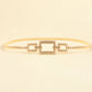 Square Shape Zinc Alloy Buckle Iron Belt