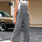 Pocketed Wide Leg Overall