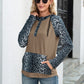 Leopard Raglan Sleeve Hoodie