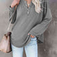 Buttoned Drop Shoulder Top