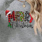 MERRY CHRISTMAS Round Neck Dropped Shoulder Sweatshirt
