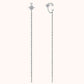 Moissanite 925 Sterling Silver Threader Earrings