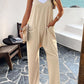 Pocketed Spaghetti Strap Overalls