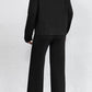 Mock Neck Dropped Shoulder Top and Pants Set