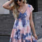Women's NovaAnna Tie-Dye Ruffle Hem Dress
