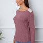 Lace Detail Long Sleeve T-Shirt