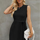 Women's SoDreamy Tied Round Neck Sleeveless Sweater Dress