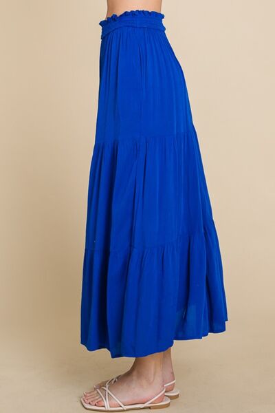 Culture Code Full Size Frill Ruched Midi Skirt *