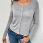 Button Up Long Sleeve Cardigan