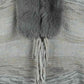 Open Front Fringe Hem Poncho