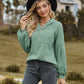 Full Size Cable-Knit Dropped Shoulder Hoodie