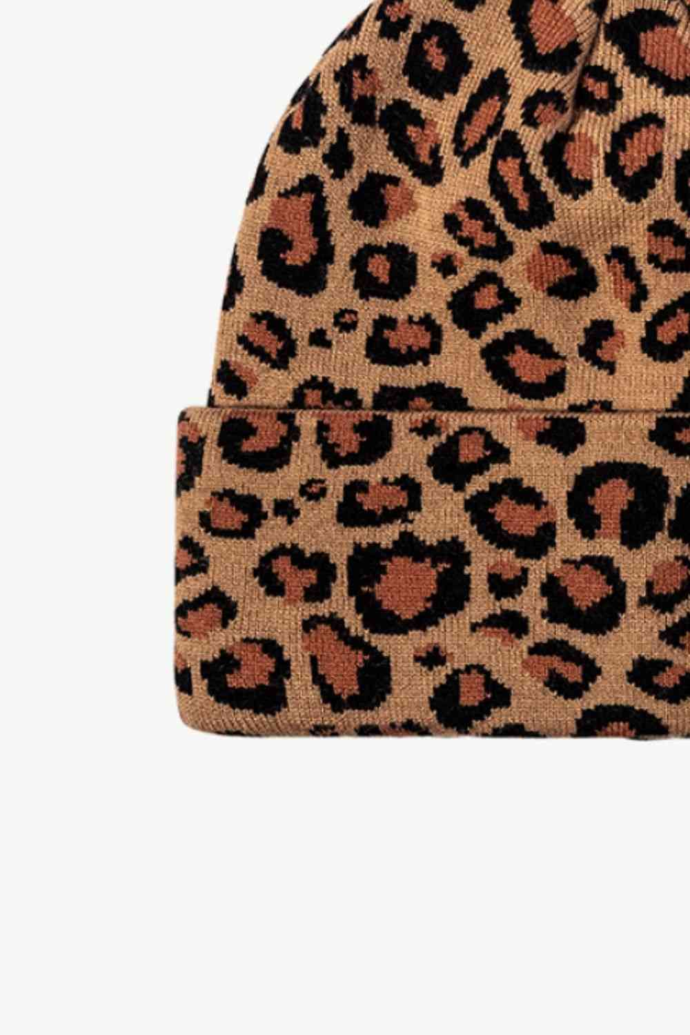 CHIC HATZ Leopard Pattern Hat Cuffed Beanie