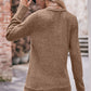 V-Neck Long Sleeve Ribbed Top