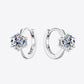 2 Carat Moissanite 925 Sterling Silver Huggie Earrings