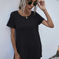 SOChic Round Neck Short Sleeve Mini Dress