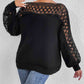 Lace Trim Boat Neck Knit Top