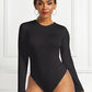 Women's CallistaAnn Round Neck Long Sleeve Bodysuit