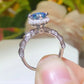 925 Sterling Silver 1 Carat Moissanite Cluster Ring