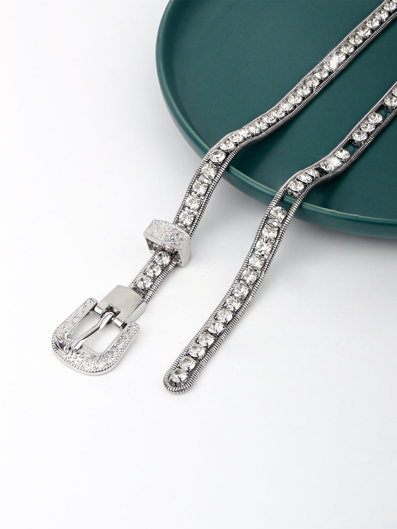 Jessica Anne Beauty Rhinestone Metal Belt