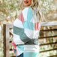 Plus Size Striped Slit Long Sleeve T-Shirt
