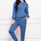 Comfy n' Cozy Round Neck Long Sleeve Sweatshirt and Pants Set