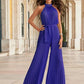 Cutout Tied Pleated Sleeveless Jumpsuit
