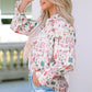 Printed Collared Neck Long Sleeve Shirt