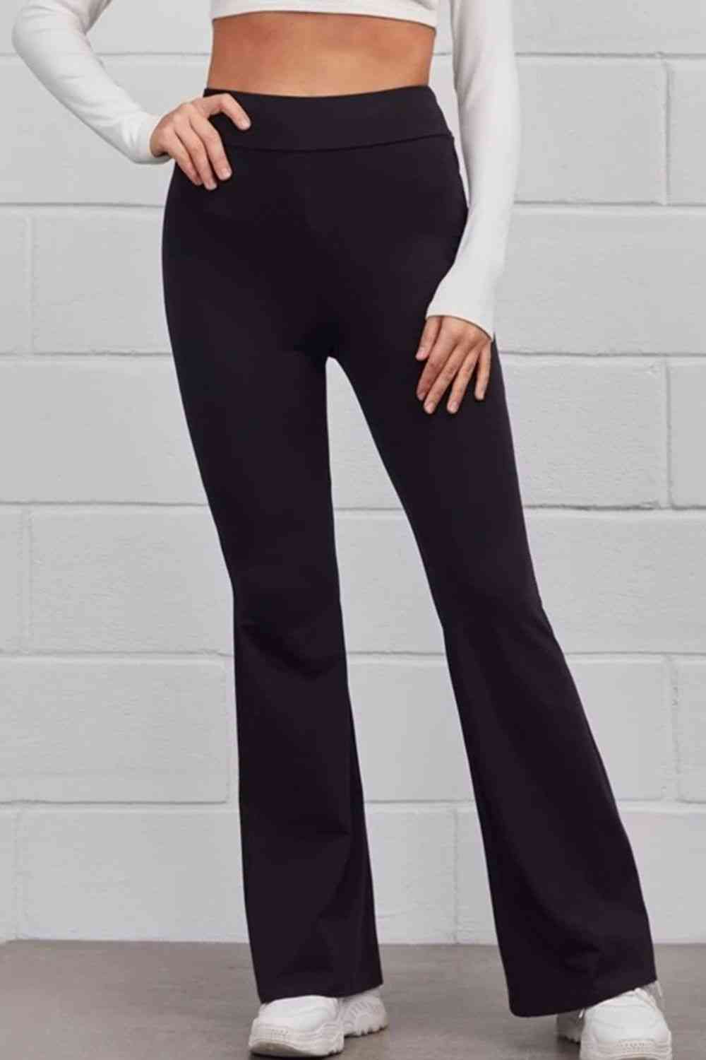 SeaKnickers Black Pull On Flared Pants