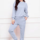 Comfy n' Cozy Round Neck Long Sleeve Sweatshirt and Pants Set